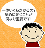 一体いくらかかるの？早めに動くことが何より重要です！