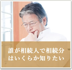 誰が相続人で相続分はいくらか知りたい